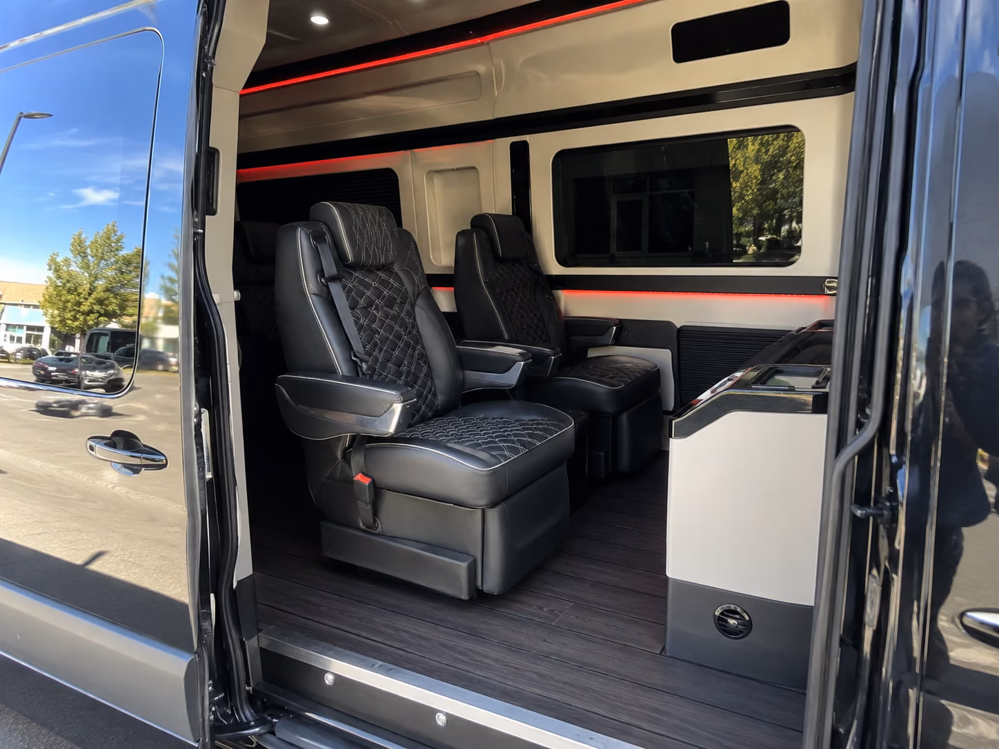 18 passenger sprinter van inside