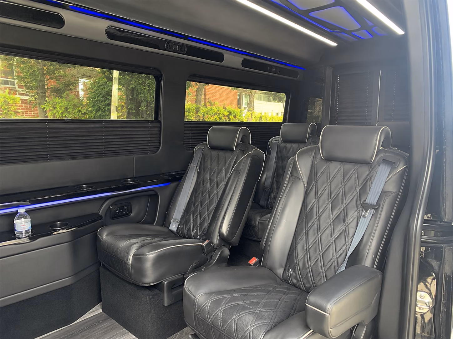 ann arbor 10 passenger sprinter van inside