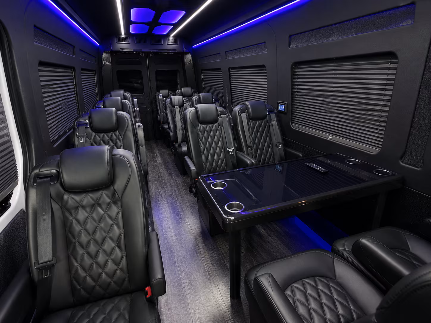 ann arbor 10 passenger sprinter van interior