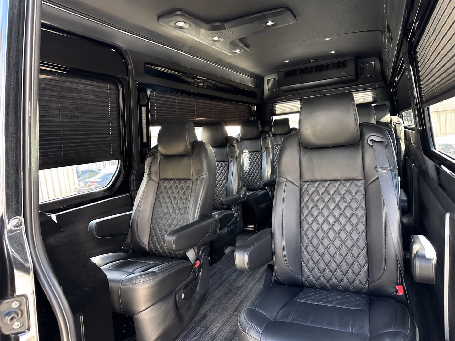 ann arbor 20 passenger sprinter van interior